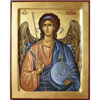 Archangel Michael orthodox icon hand painting icon egg tempera