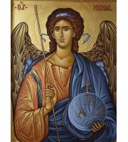 Archangel Michael orthodox icon hand painting icon egg tempera