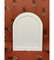 Icon board with round top Icon wooden board with levkas gesso with recess icon board gessoed Figured board for drawing icons with an arch