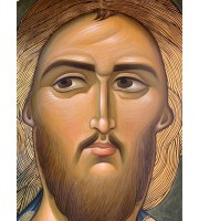 In stock! Orthodox icon size 16x20 inches - Jesus Christ Golden Hair - copy of the ancient icons.