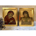 Orthodox icon Weep Not For Me Mother egg tempera Mother of God hand painted Jesus Christ Passion Week Great lent religious Theotokos icon