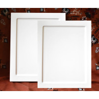 Set 2 pcs wooden icon boards with gesso levkas with recesses gessoed icon boards for painting 