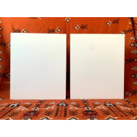 Set 2 pcs wooden icon boards flat with gesso levkas  gessoed icon boards  for painting 
